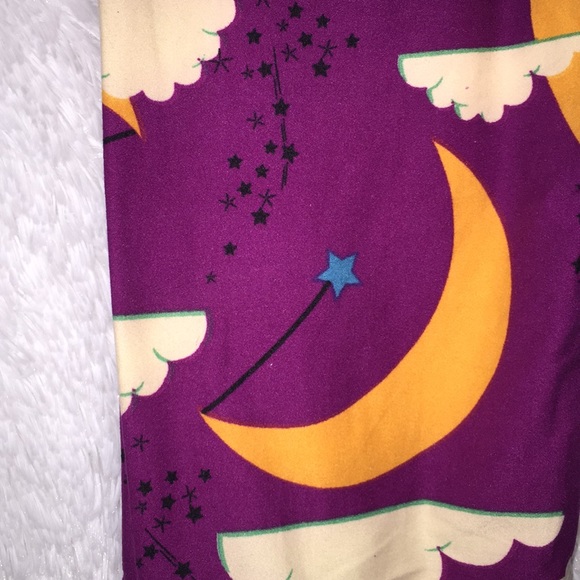 Lularoe OS Leggings Unicorn Print Stars Moon - Picture 3 of 5